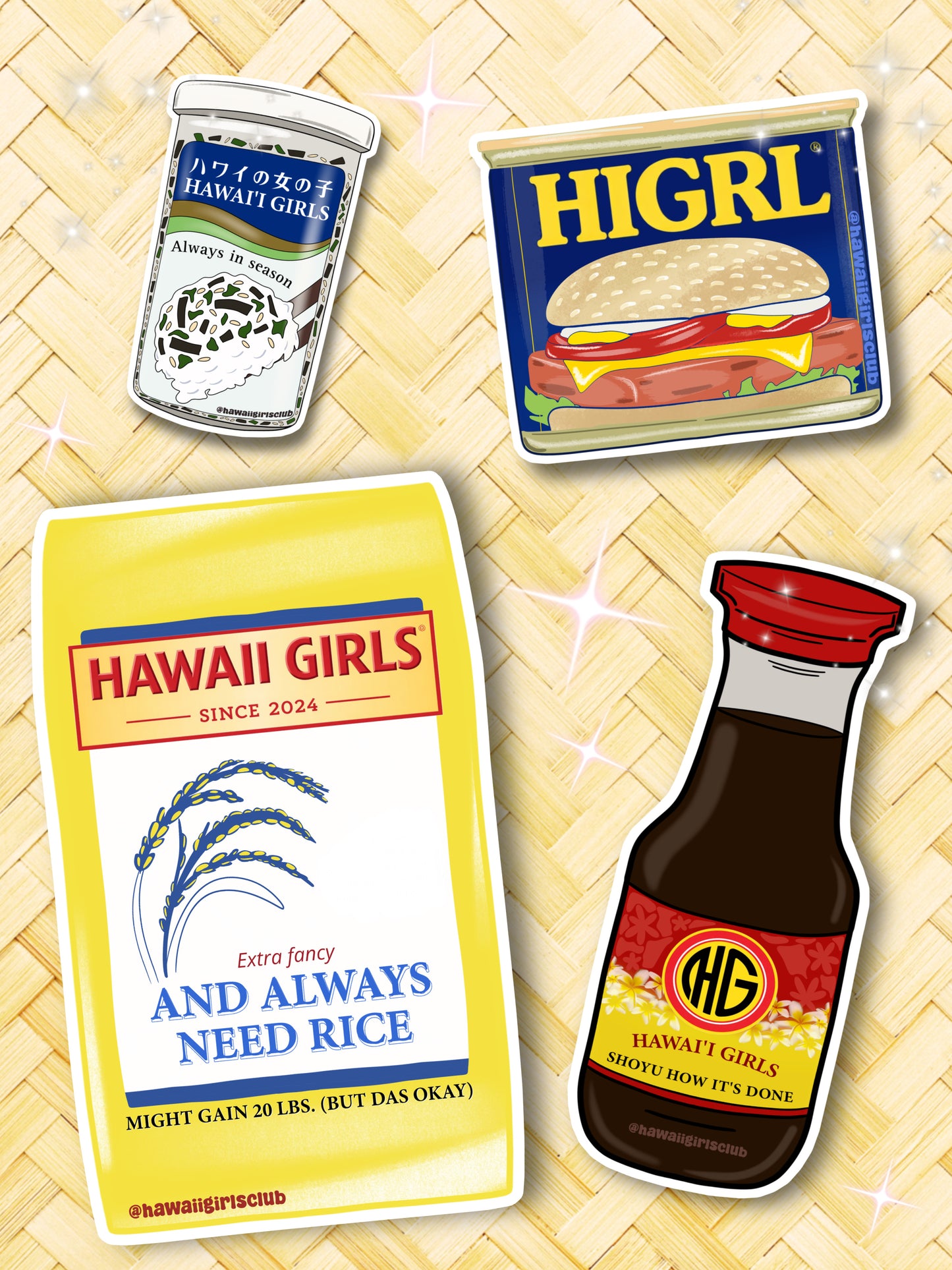 Hawaiʻi Girls Breakfast Sticker Pack