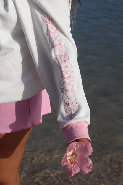 Hawai'i Girls Pink Hibiscus Sweatshirt